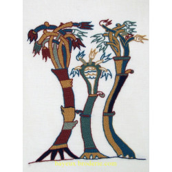 Kit à broder au point de Bayeux les arbres de Bayeux Broderie