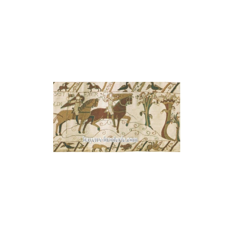 La chevauchée - Tapisserie de Bayeux La chevauchée - Tapisserie de Bayeux